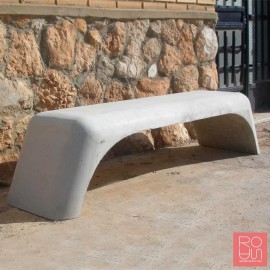 Banc urbà de formigó en U econòmic